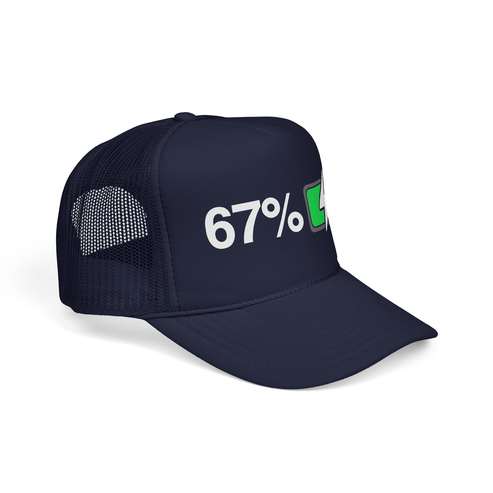 Meme 67% Battery Viral Trucker Cap