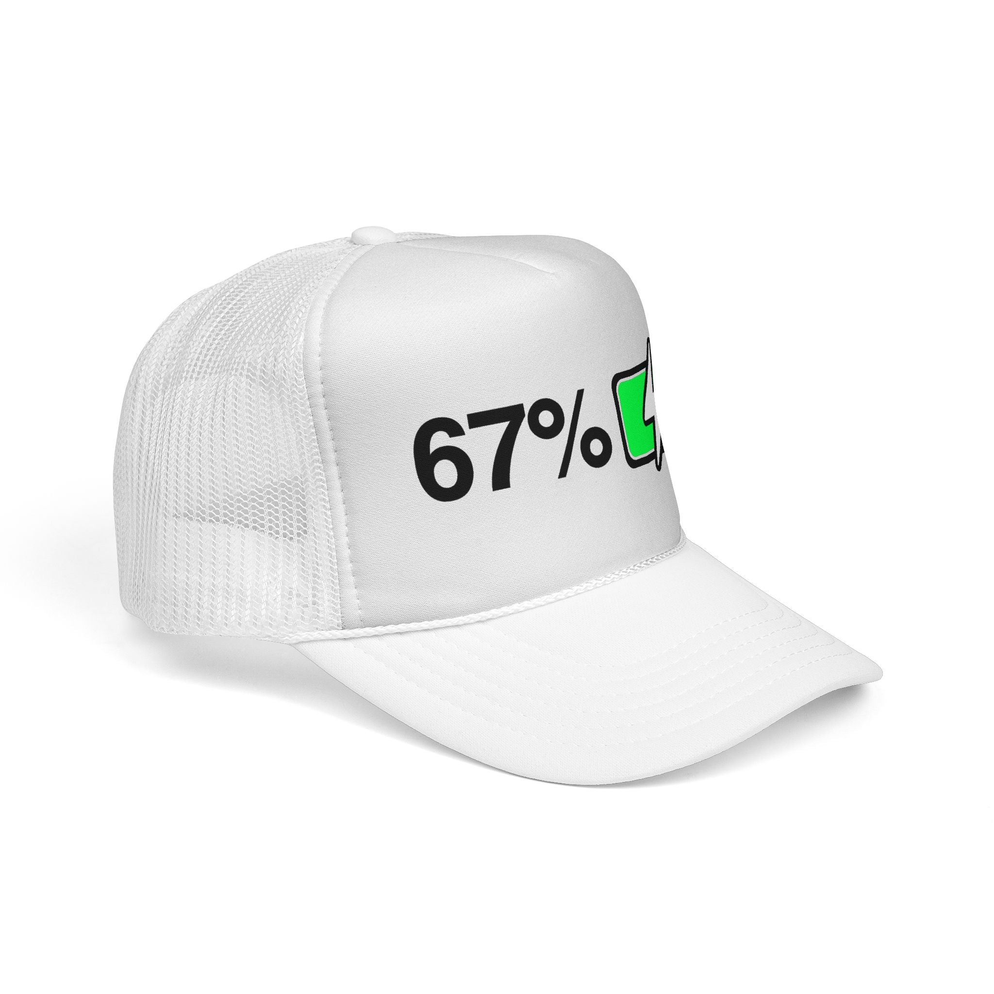 Meme 67% Battery Viral Trucker Cap