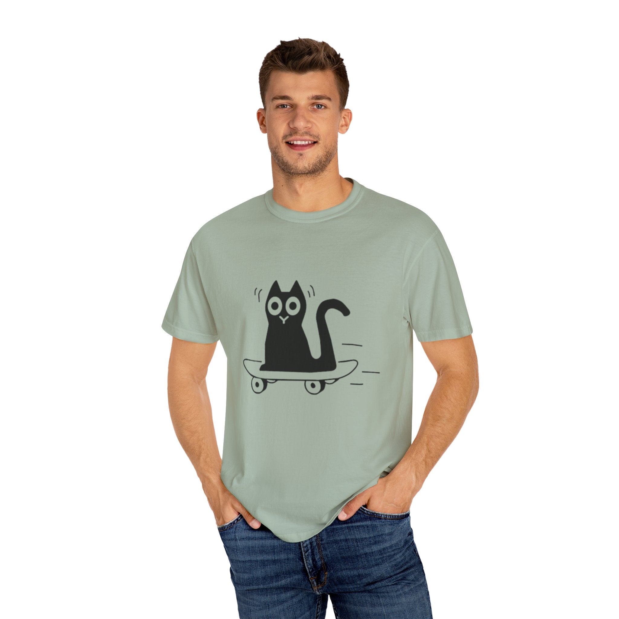 Cat Skateboard T-Shirt