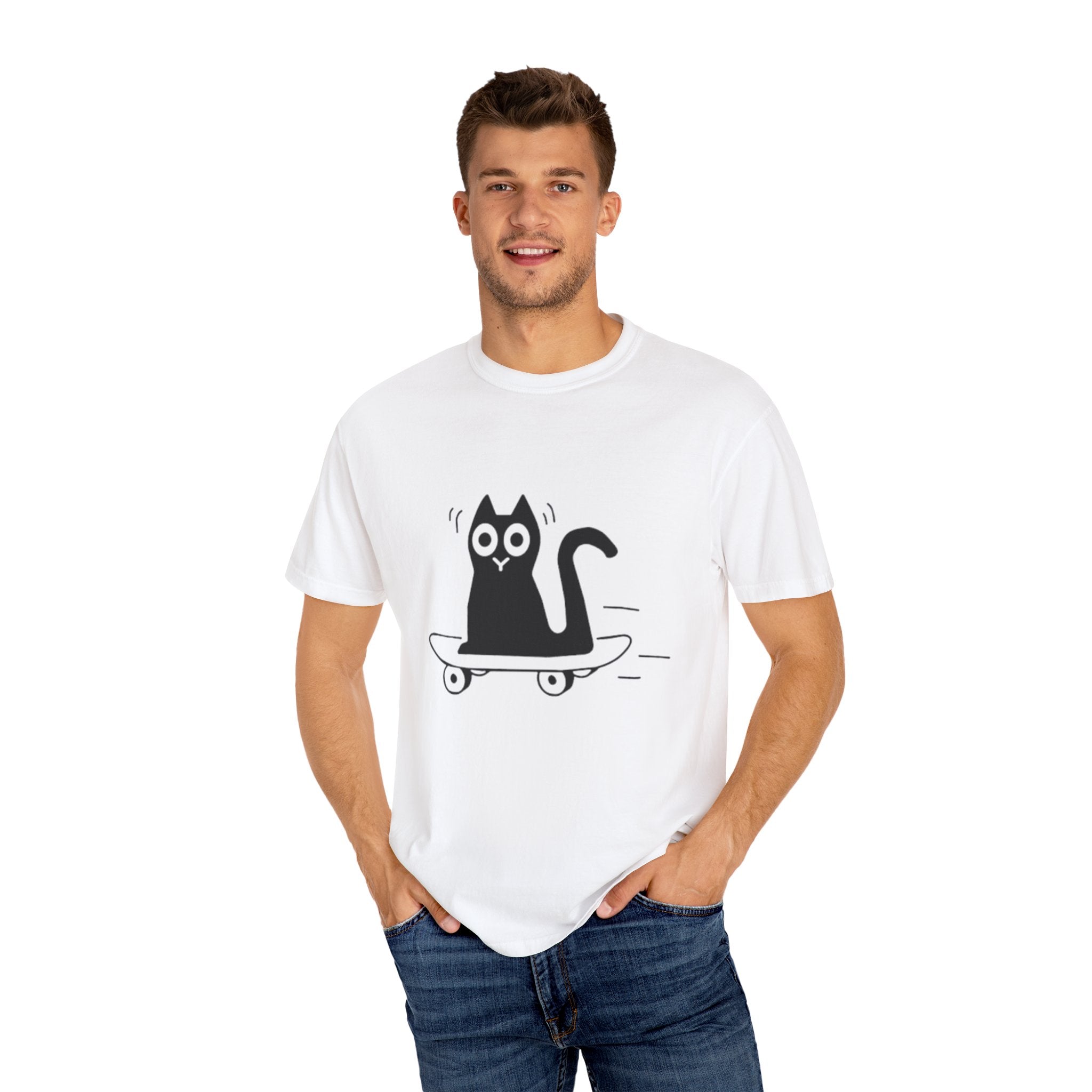 Cat Skateboard T-Shirt