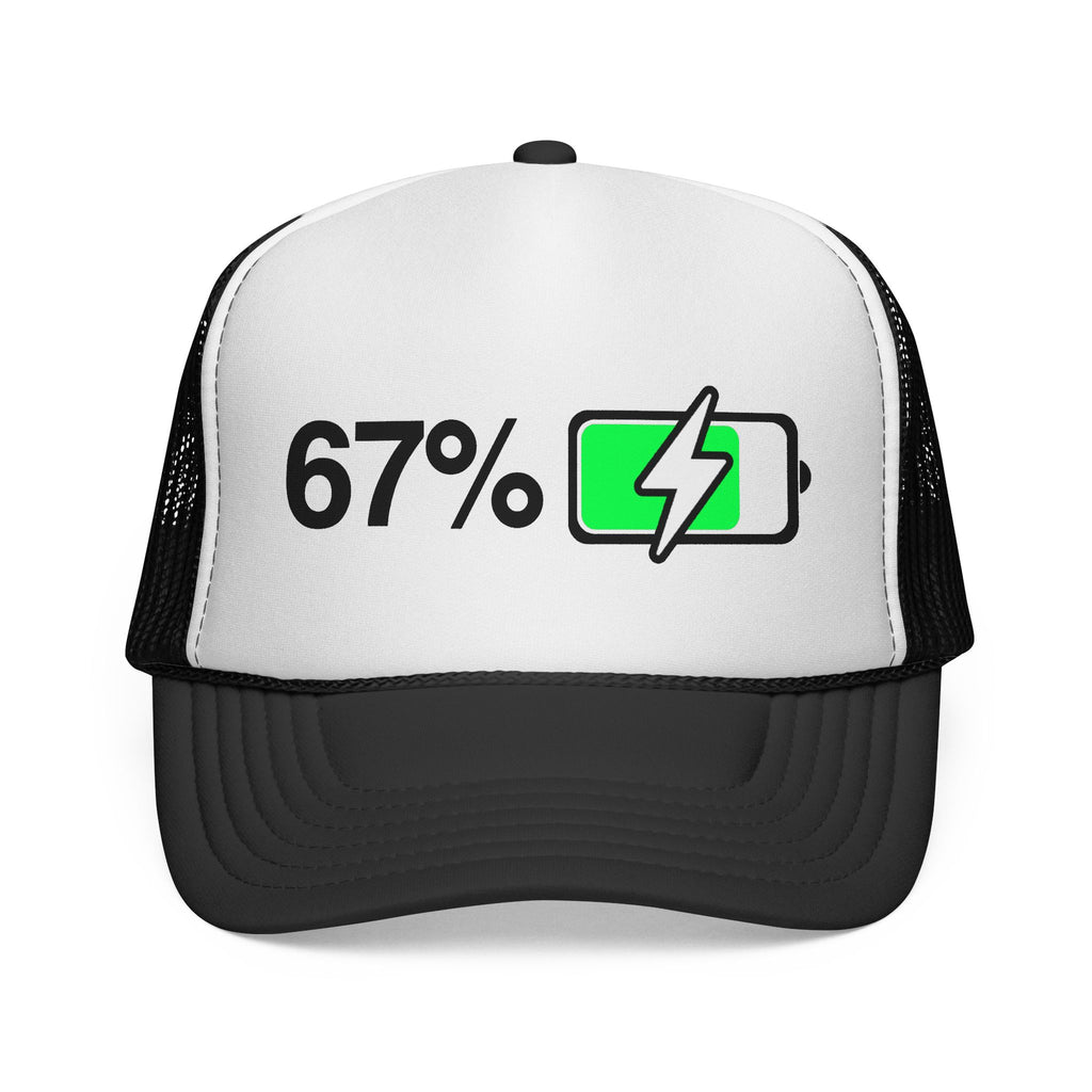 Meme 67% Battery Viral Trucker Cap