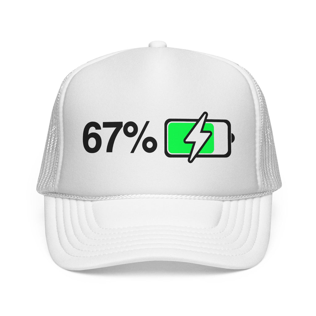 Meme 67% Battery Viral Trucker Cap